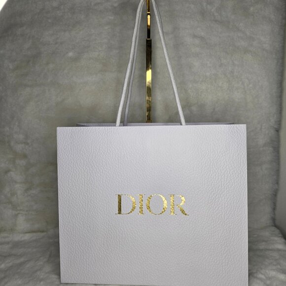 DIOR. Shopping Paper Bag. L10.75"xH9"xW4.5 - Picture 1 of 3